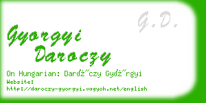 gyorgyi daroczy business card